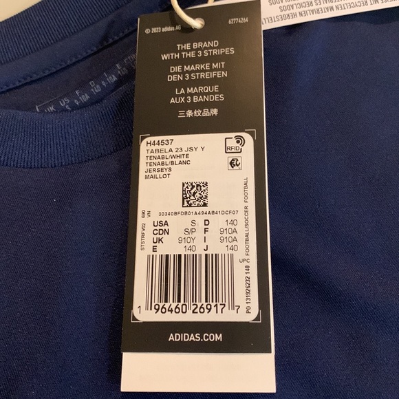 Adidas Tabela 23 soccer jersey - size S (9-10Y) - Picture 10 of 12